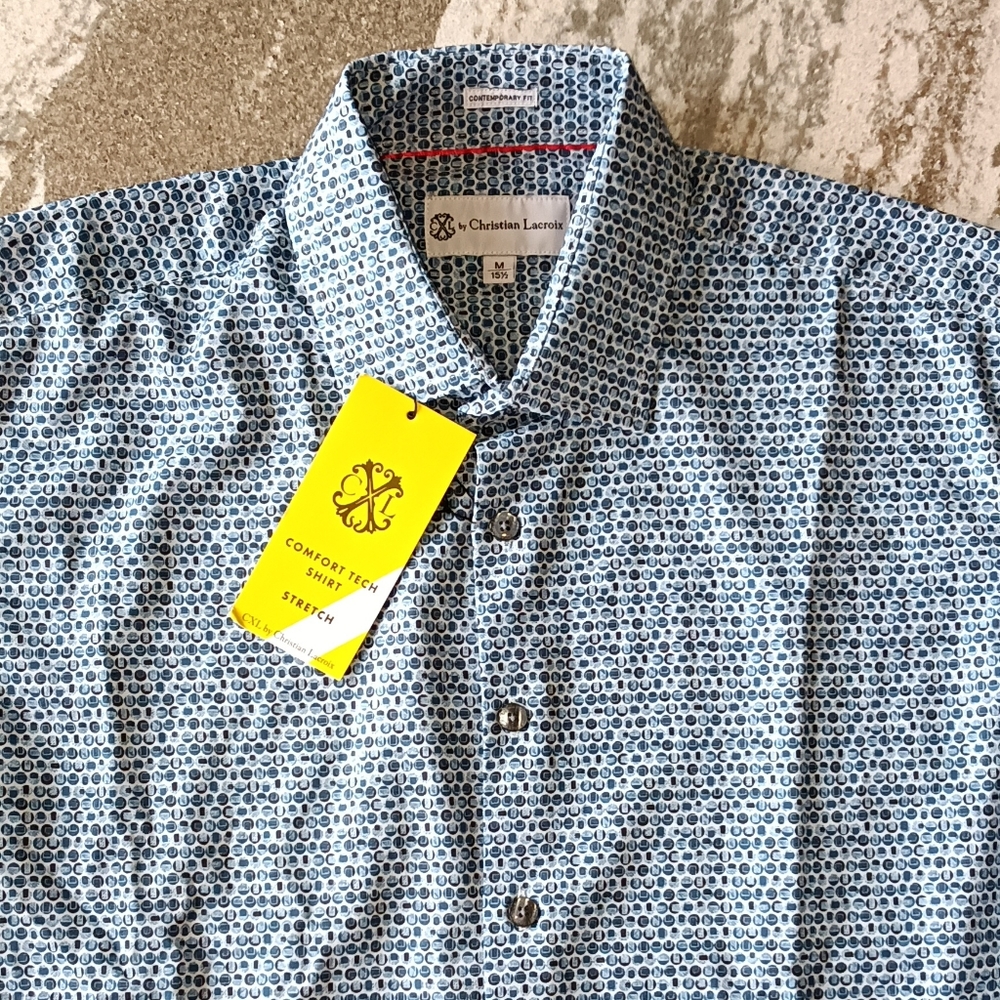 Christian LaCroix Men's Comfort Tech Shirt 🆕 Size Medium